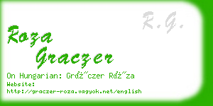 roza graczer business card